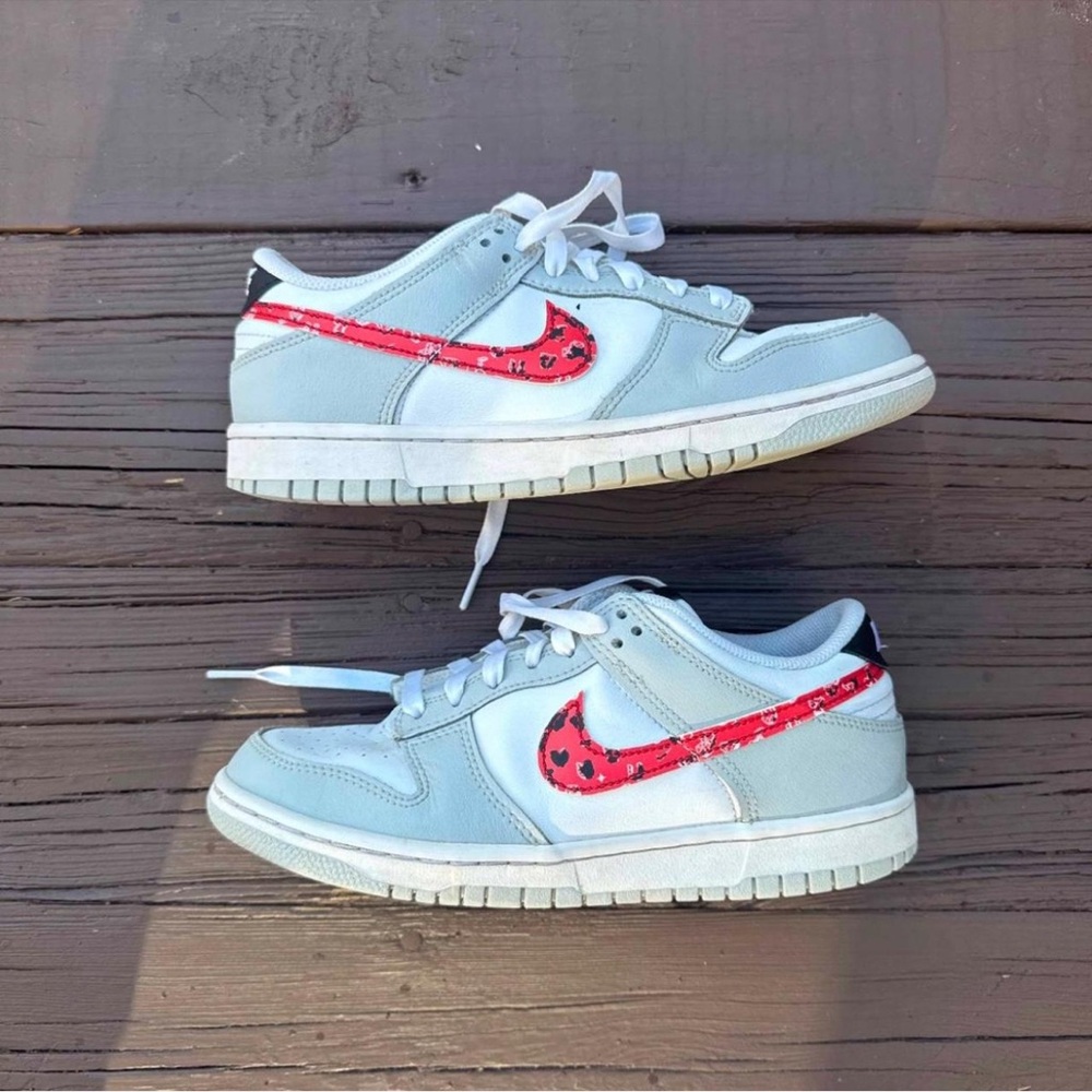 Jordan Sneakers with Red and Gray Accents